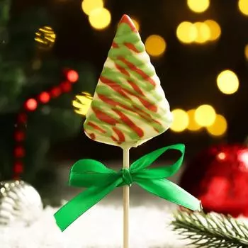 Шоколадная фигурка «Ёлка на палочке», 29 г