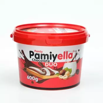 Шоколадная паста «Pamiyella» DUO ведро пл., 600 г