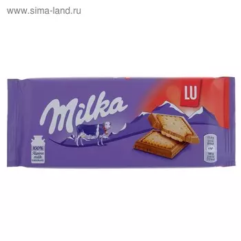 Шоколадная плитка Milka Lu, 87 г