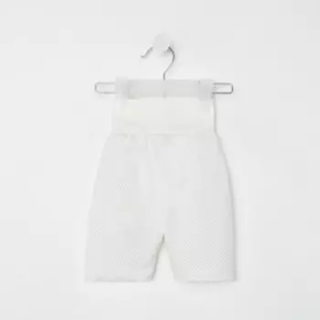 Шорты детские, цвет молочный/енот, рост 62 см