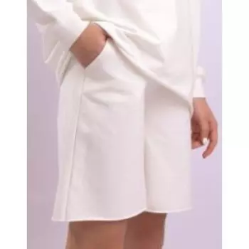 Шорты для девочки, рост 128 см, цвет молочный