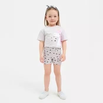 Шорты для девочки с рюшей KAFTAN Unicorn, размер 30 (98-104 см)