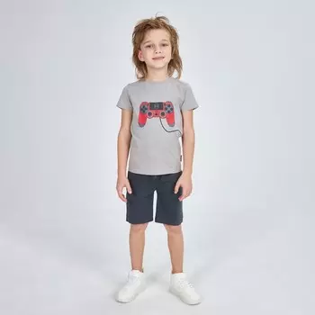 Шорты для мальчика, цвет темно-серый, рост 92 см