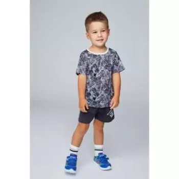 Шорты для мальчика, цвет тёмно-серый, рост 122 см