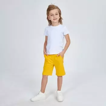 Шорты для мальчика, цвет жёлтый, рост 98 см