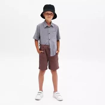 Шорты для мальчика MINAKU: Casual collection KIDS, шоколадные, рост 152 см