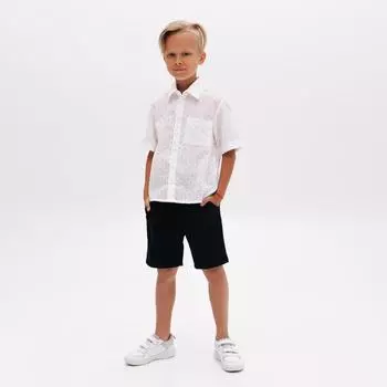 Шорты для мальчика MINAKU: Casual Collection KIDS KIDS цвет тёмно-синий, рост 140