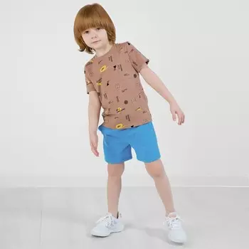 Шорты для мальчиков, рост 116 см, цвет темно-голубой