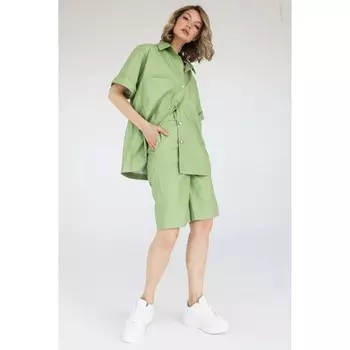 Шорты из экокожи, размер 48