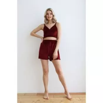 Шорты из бархата, размер 44