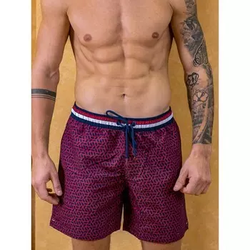 Шорты мужские Isee, размер 50, цвет бордовый