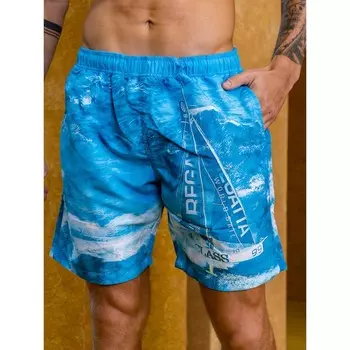 Шорты мужские Isee, размер 50, цвет голубой