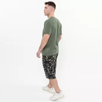 Шорты мужские, камуфляж белый/зеленый, р-р 56