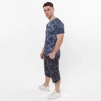 Шорты мужские, пиксель серый, размер 50