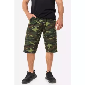 Шорты мужские, размер 48, цвет зелёный, принт флора