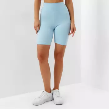 Шорты (велосипедки) спортивные женские MINAKU цвет голубой, р-р 42