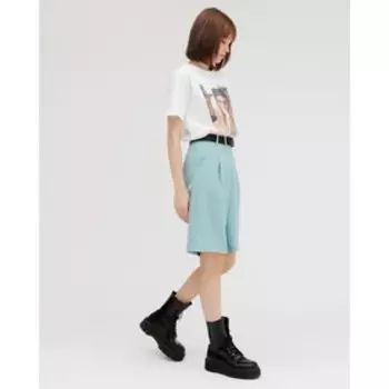 Шорты женские бермуды MINAKU цвет фисташковый, размер 44