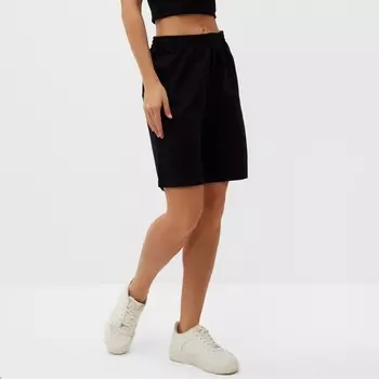 Шорты женские, цвет чёрный, размер 46