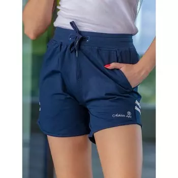 Шорты женские Isee, размер 48 см, цвет тёмно-синий, белый