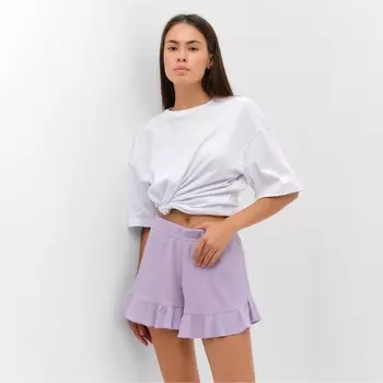 Шорты женские KAFTAN Basic line, размер 46, сиреневые