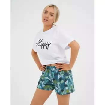 Шорты женские KAFTAN "Листья", р. 44-46, синий