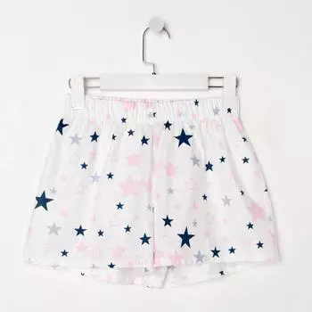 Шорты женские KAFTAN "Pink stars", размер 44-46, белый