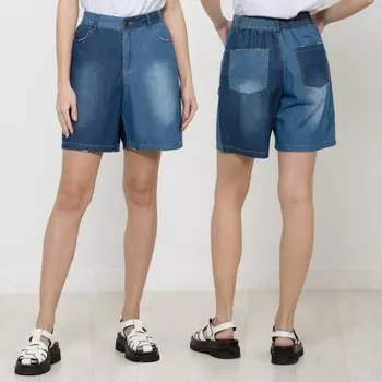 Шорты женские, размер L, цвет темно-синий