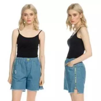 Шорты женские, размер XS, цвет голубой