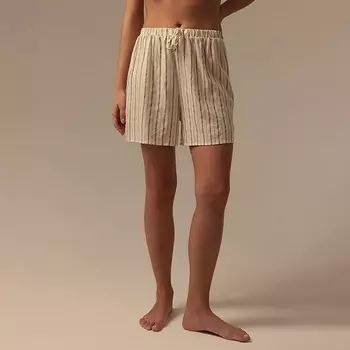 Шорты домашние женские SL HOME Linen, белые, размер S