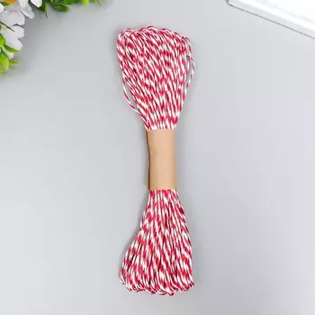 Шпагат бумажный декоративный "Hobby Time" 1,5 мм х 30 м, двухцветный, МИКС