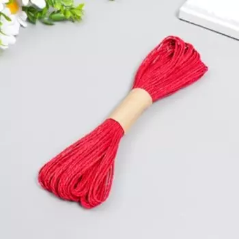 Шпагат бумажный декоративный "Hobby Time" 1,5 мм х 30 м, одноцветный, МИКС