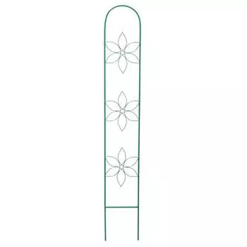 Шпалера, 144 × 22 × 1 см, металл, зелёная, «Трио»