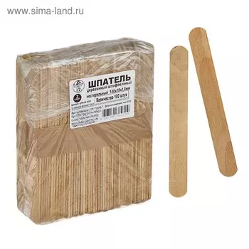 Шпатель деревянный шлифованный нестерильный, р-р 140181.8