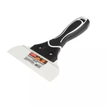 Шпатель для затирки кафельных швов DÉCOR, эластичная резина, двухкомпонентная ручка, 126 мм