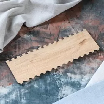 Шпатель кондитерский из массива дуба, тип 3