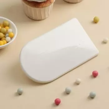 Шпатель кондитерский с ручкой KONFINETTA, 14.28 см, белый