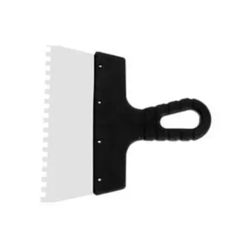 Шпатель зубчатый ЛОМ, 200 мм, зуб 6 мм, нержавеющая сталь