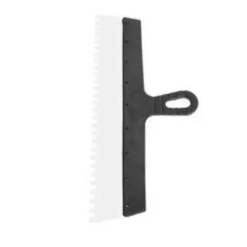 Шпатель зубчатый ЛОМ, 450 мм, зуб 8 мм, нержавеющая сталь