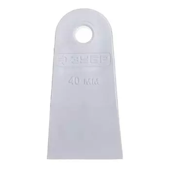 Шпатель ЗУБР Мастер 1016-40_z01, резиновый, белый, 40 мм