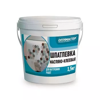 Шпатлевка масляно-клеевая, ведро, 1.5 кг