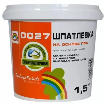 Шпатлевка на основе ПВА "Радуга 0027" 1,5 кг