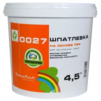 Шпатлевка на основе ПВА "Радуга 0027" 4,5 кг