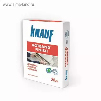 Шпатлёвка гипсовая финишная Rotband-Finish, 25 кг