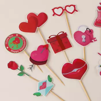 Шпажки для канапе «Для влюблённых», набор 12 шт.