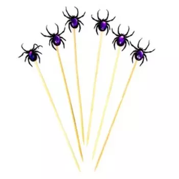 Шпажки «Паук» набор 6 шт., МИКС