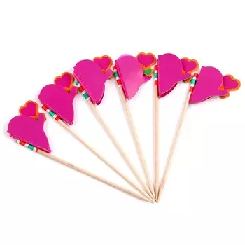 Шпажки «Сердце», в наборе 6 штук