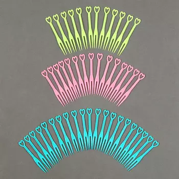 Шпажки для канапе «Сердечки», набор 50 шт., МИКС