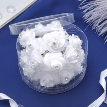 Шпилька для волос «Беляночка», белая