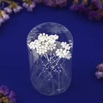 Шпилька для волос "Жемчужная ромашка"