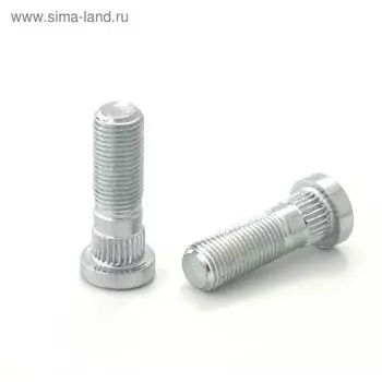 Шпилька M12x1,5, 51,5/34,5, Шлицы D12.5, цинк